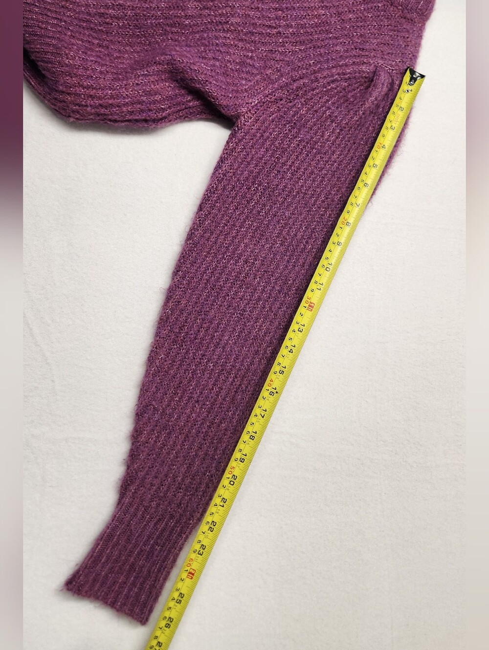 Z Supply Vesta Sweater Magenta Puff Sleeve Crewneck XS Romantic Boho Pullover - Picture 8 of 8